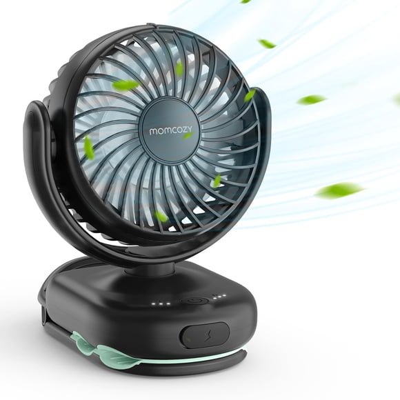 Ventilador portátil para cochecito Momcozy con clip, 4 velocidades, recargable