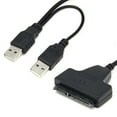 thumbnail image 1 of USB 2.0 to SATA 22Pin Adapter Cable Cord for 2.5 Inch HDD Laptop Hard Drive, 1 of 7
