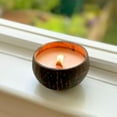 Frezco Unscented Scented Reclaimed Coconut Shell Candle 100 Natural