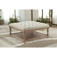 thumbnail image 2 of Pangea Home Z-Athena-Sq36 Coffee Table White And Linen, 2 of 2