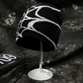 thumbnail image 5 of vlrwzc Spider Web Beanie Hat Wool Knitted Hat Y2K Street Beanie for Men Women Winter Warm Beanie Fashion Hip Hop Skull Cap, 5 of 7