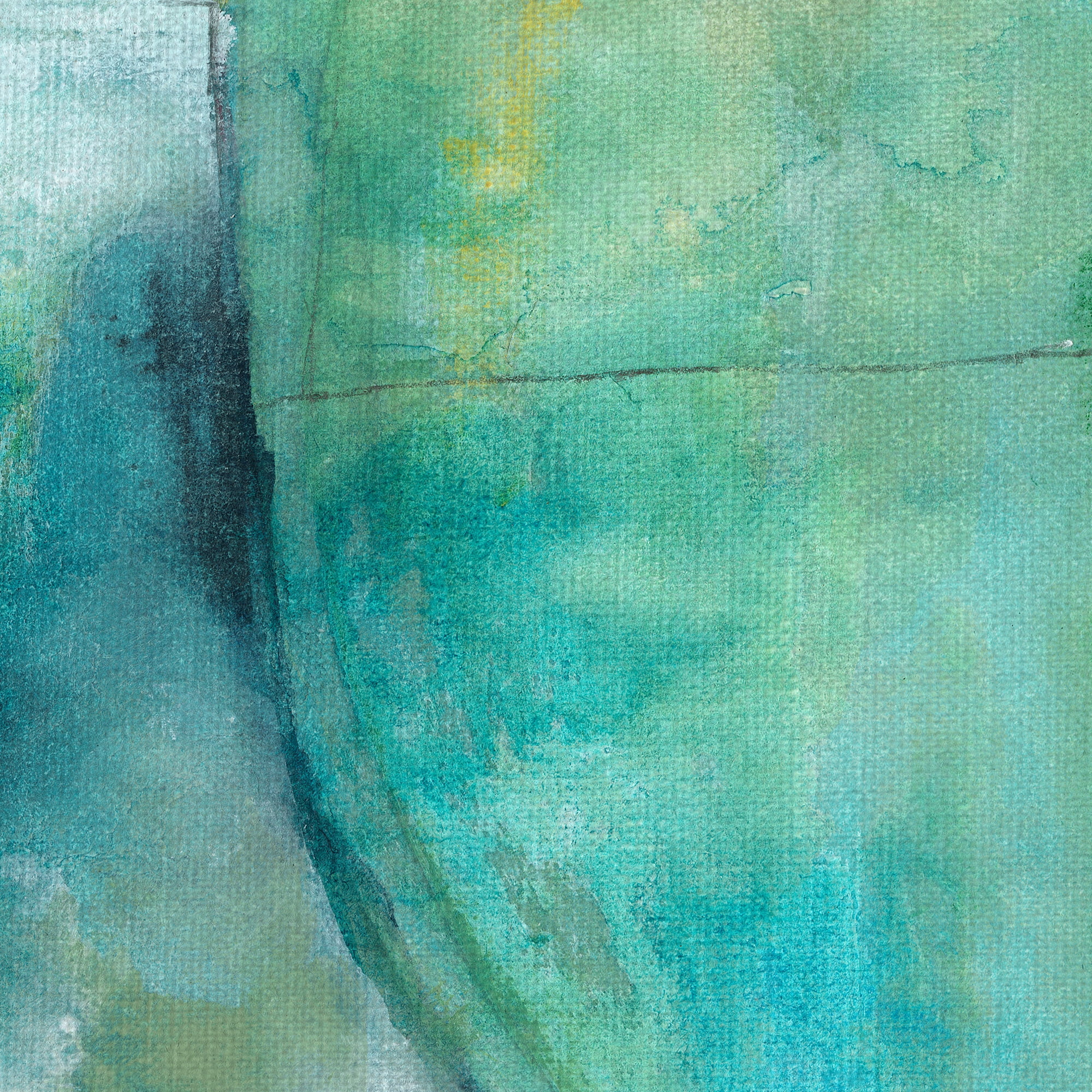 Masterpiece Art Gallery Amid The Roar Blue Abstract by Michelle Oppenheimer Canvas Art Print 24" x 24"