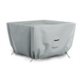 thumbnail image 3 of COVERS&ALL Square Fire Pit Cover, Heavy Duty 18 Oz Waterproof UV & Weather Resistant Protector, Patio Lawn Garden Backyard Outside Fireplace, Air Vents Drawstrings (52" L x 52" W x 22" H, Gray), 3 of 6