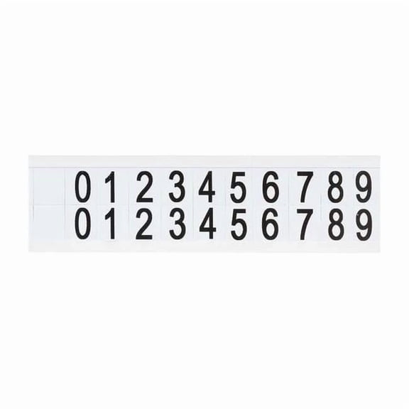 Brady NumberLabelSet,Vinyl,3/4inH,5/8inW,PK25 9712-# KIT