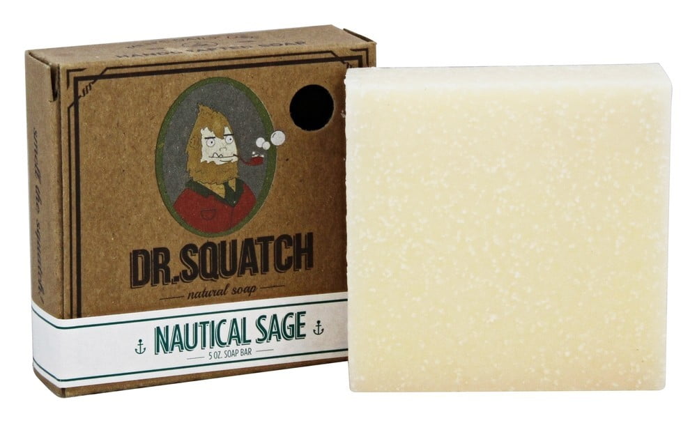 Dr. Squatch Natural Bar Soap Nautical Sage 5 oz.