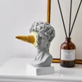 thumbnail image 4 of Modern Nordic character decoration ice cream spoof David statue home decoration ornaments office bookshelf desktop art (Light green), 4 of 7