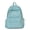 Blue, variant on Embroidered Bow Backpack Solid Soft Daypack Simple Backpack with Embroidered Bow Cute Lightweight Large Capacity Daypack Stylish Bag.