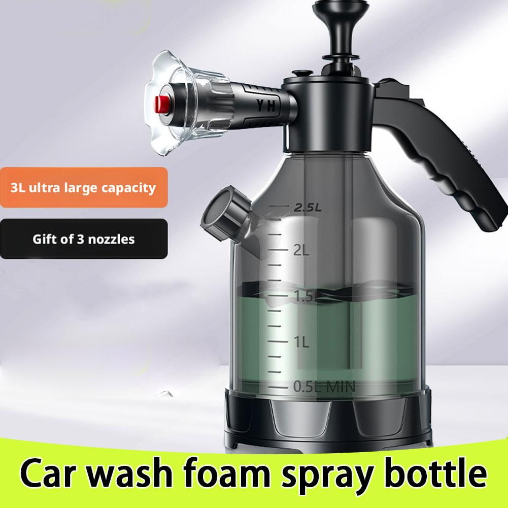 Foam Sprayer, 3l Capacity 60 Angle Spray Car Wash Foam Spray Bottle, Car Wash Sprayer for Cleaning And Gardening Needs
