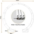 thumbnail image 5 of Heyfurni Double Layer Round Garden Arch, 78" Dia Wedding Arch, Metal Circle Backdrop Stand for Parties, Balloons, Baby Showers, Birthday Celebrations,Easy Assembly, 5 of 9