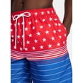 thumbnail image 4 of Fourth of July Men's & Big Men's Americana Swim Trunks from Way to Celebrate, 7" Inseam, Sizes S-3XL, 4 of 5