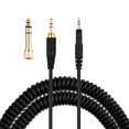 thumbnail image 1 of Cable -M50x, Cable Auxiliar en Espiral de Repuesto para Auriculares para  -M40x y -M70x con Adaptador de 1/4", de 1,2 M A ., 1 of 1