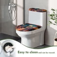 thumbnail image 5 of HELLHERO Toilet Seat Covers Easy Care for Gift Stretchy Fabric Toilet Lid Cover, 5 of 8