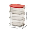 thumbnail image 3 of YYV Rectangular Clear Plastic Food Storage Containers Stackable Fridge-Safe Rectangular Meal Prep Boxes with Airtight Lids Pantry Organization for Leftovers Snacks Dry Goods, 3 of 6