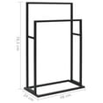 thumbnail image 2 of vidaXL Towel Rack, Black, 2 of 6