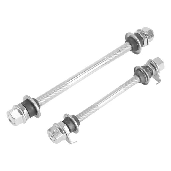OFFIGAM 2Pcs Silver Wheel Hub Axle Front Rear Solid Tool for Cyclists