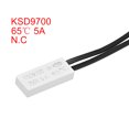thumbnail image 2 of Unique Bargains Thermostat 65 Celsius N.C 5A Plastic Bimetal Temperature Control Switch Controller 2pcs, 2 of 3