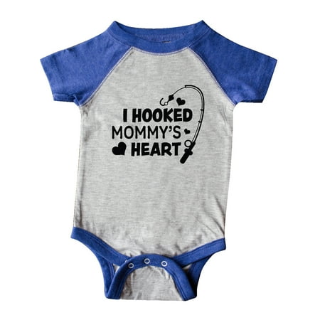 

Inktastic I Hooked Mommy s Heart with Fishing Rod Gift Baby Boy or Baby Girl Bodysuit