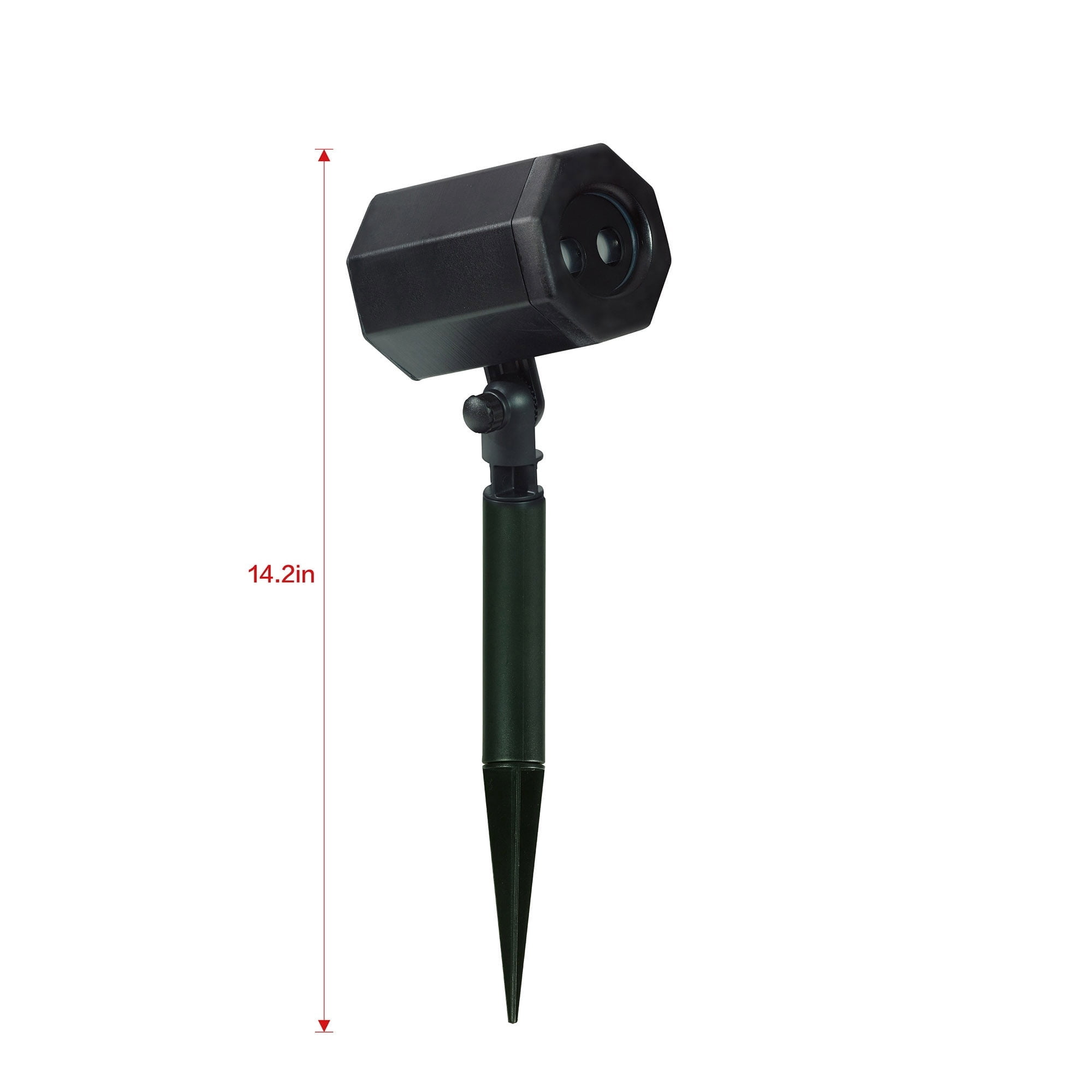 Indoor/Outdoor LED Animated Star Laser Christmas Projector Light, Red/Green, 3,200 sq ft, by Holiday Time