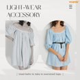 thumbnail image 6 of WHIPPY Skinny Women Leather Belts for Dresses Skinny Waist Belt for Jeans with Gold Buckle, 6 of 8
