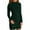 Dark Green, variant on Women's Bodycon Dress Long Sleeve Dress Mock Neck Basic Color Slim Fit Bodycon Mini Pencil Dresses