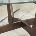 thumbnail image 6 of CQSXDA Black Round Coffee Table Featuring A 48 Inch Glass Top Perfect Center Table For Living Space And Offices，Cherry, 6 of 9