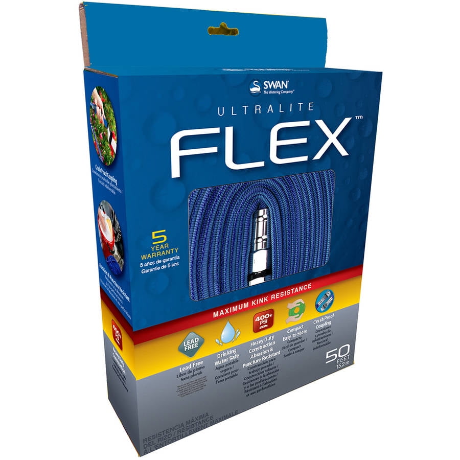 Swan Hose CSNUF12050 50' x 1 2" Blue Ultra-Flex Garden Hose by Generic