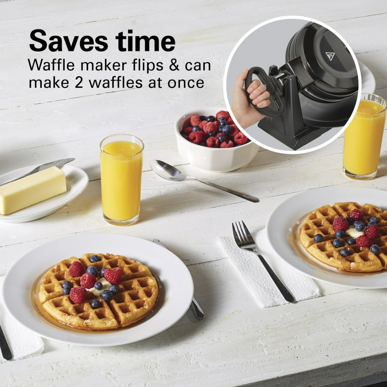 Hamilton Beach Belgium Dual Family Size Waffle Iron