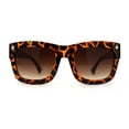 thumbnail image 2 of Womens Thick Plastic Horn Rim Retro Oversize Sunglasses Tortoise Brown, 2 of 4