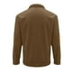 thumbnail image 4 of Blusa y camisa de cuello alto de manga larga para hombre, moda informal, color sólido, deportiva, cuello alto, botones, manga larga, sudadera, blusa, abrigo de poliéster para hombre, 4 of 4