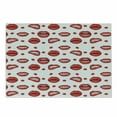 thumbnail image 1 of Vintage Cutting Board, Various Women Lip Forms in Several Gestures Sad Nervous Happy Female Print, Decorative Tempered Glass Cutting and Serving Board, Small Size, Vermilion and White, by Ambesonne, 1 of 1