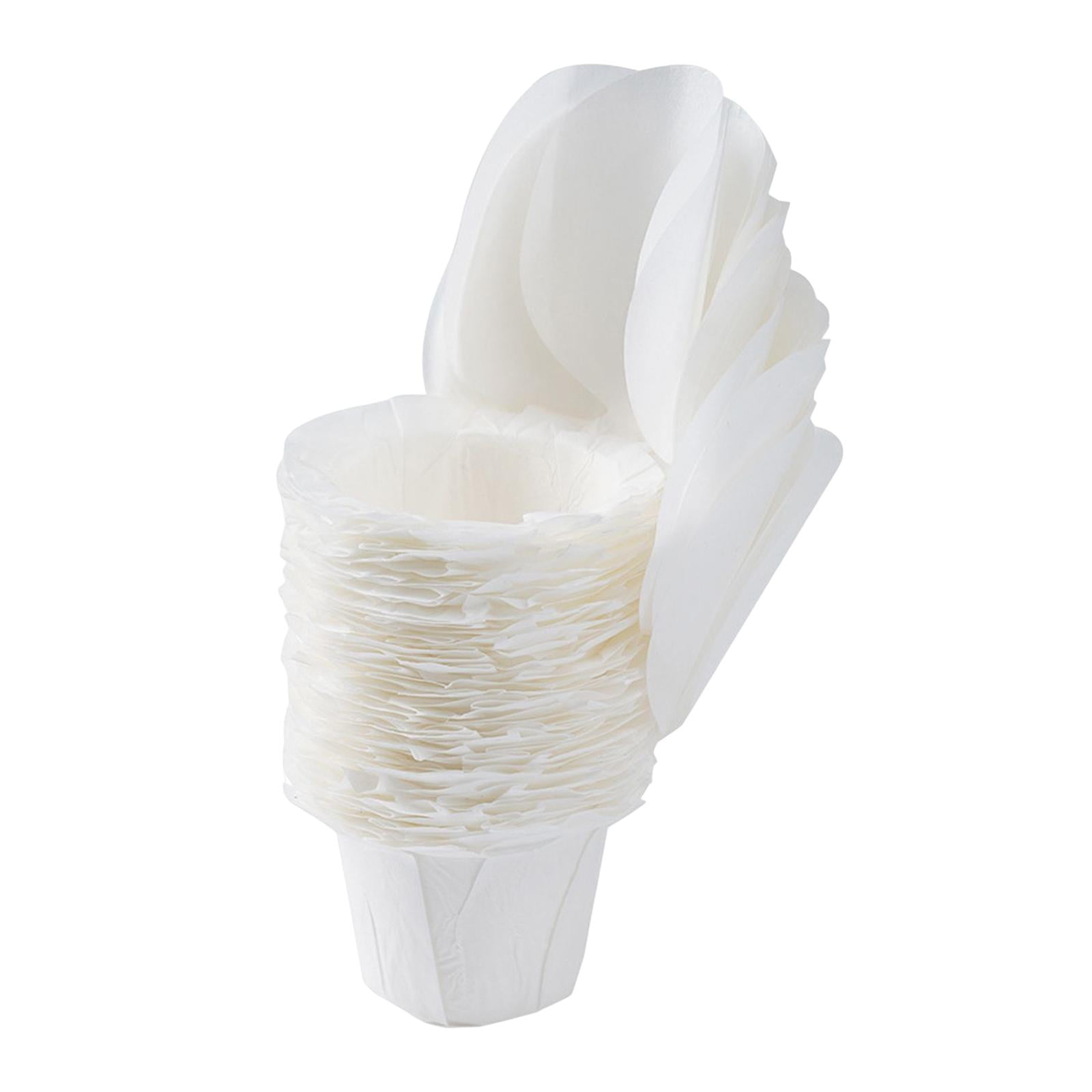 50x Cafe Filter Paper with Lid Replacement Premium Single Cup Liner all