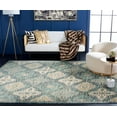 thumbnail image 3 of SAFAVIEH Evoke Isla Bordered Area Rug, Light Blue/Ivory, 5'3" x 7'6", 3 of 9