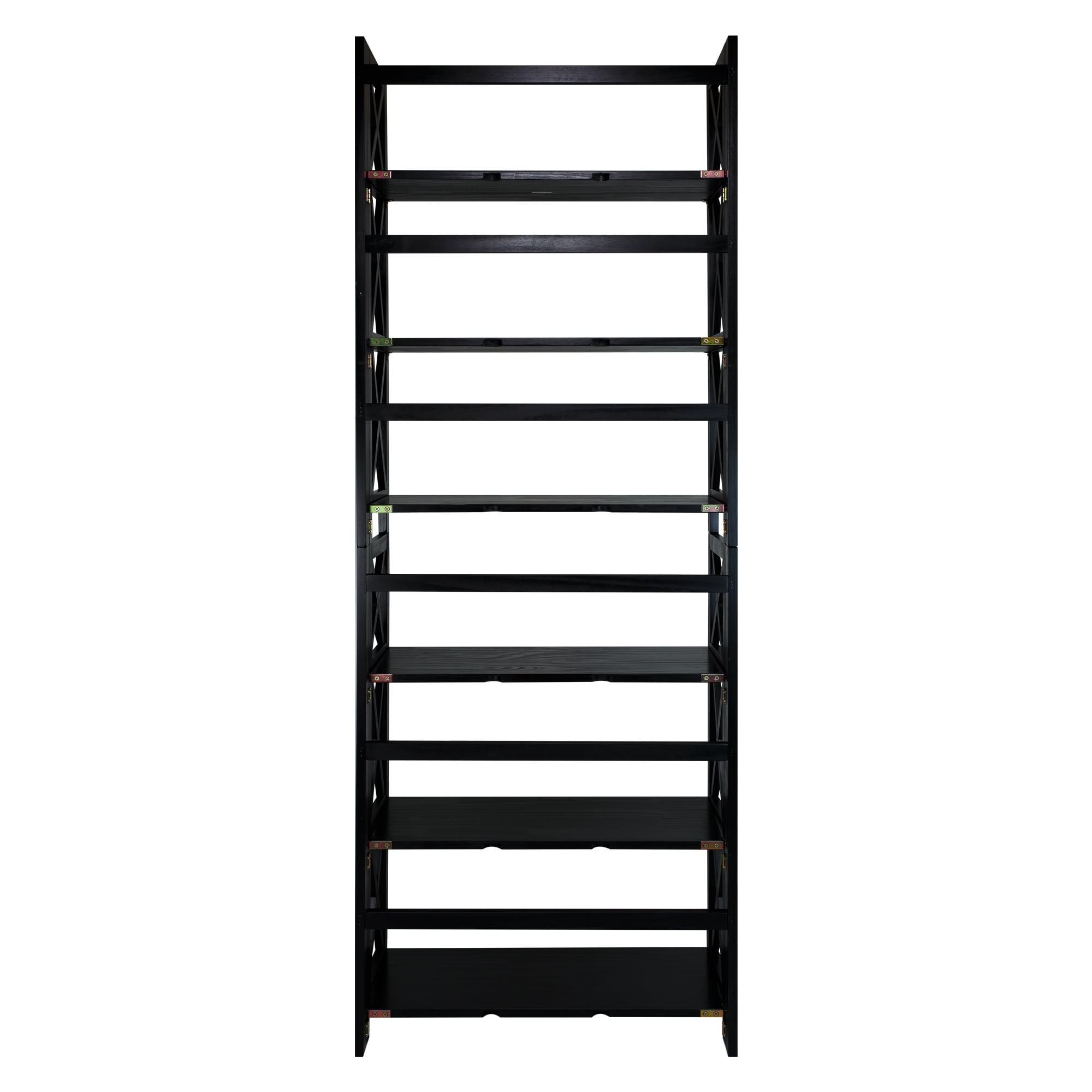 Casual Home Montego 3-Shelf Folding Bookcase -Black