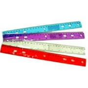 DDI 2356096 12" Plastic Ruler Assorted Colors Case of 144