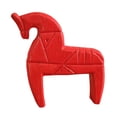 thumbnail image 3 of segolike Décoration de Table en Bois Cheval Durabilité pour Bureau Étagère Intérieure Rouge, 3 of 9