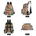 thumbnail image 4 of FORMRS Mini Backpack Purse for Women Quilted Travel Daypack Casual Shoulder Bag, Purple Cityscape Painting, 4 of 7