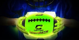 Cipton LED Light Up Football, Glow in the Dark, Junior Size, Glow in the Dark for Night Play, Green