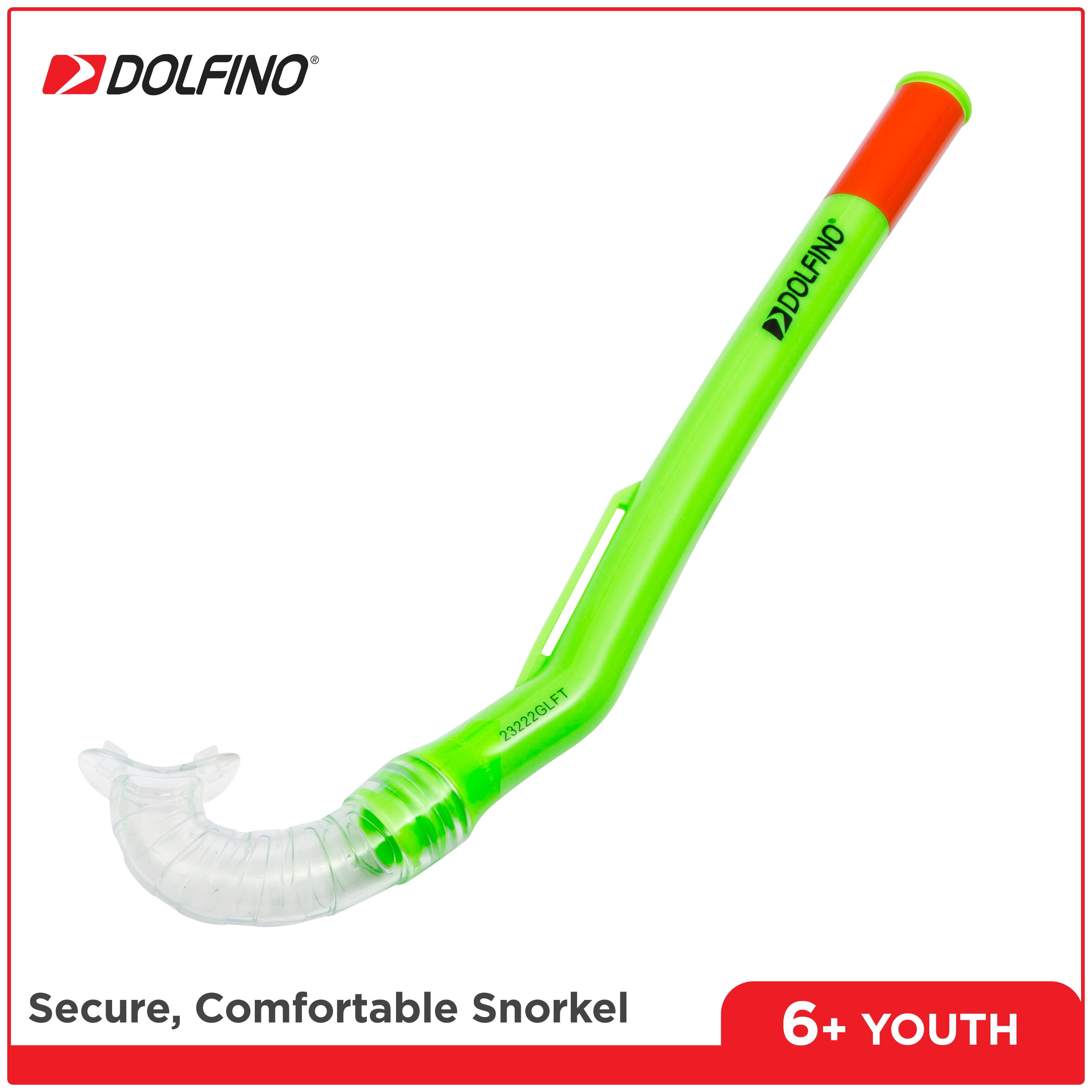 (2 pack) Dolfino Youth 5-Piece Open Swim and Snorkel Set for Children, Green, Unisex
