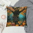thumbnail image 2 of Shiartex Fall Throw Pillow Covers Soft Kids Pumpkin Decorative Throw Pillowcases for Fall Maple Leaf Pillow Cases Cushion Covers Autumn Decorations Black Cushion Cases Room Decor White, 2 of 5