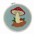 thumbnail image 3 of Mushroom - Punch Needle Kits Includes Punch Needle Yarn 15cm Embroidery Frame, 3 of 6