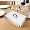 thumbnail image 4 of unbranded De Acero Inoxidable Para Cocina Cubierta Para Sartén Resistente Alta Temperatura Rectangular, 4 of 8