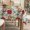 Bells, variant on ROYGROW Square Christmas Tablecloth 52x52 with Tree Decorations, Red Snowflake Xmas Table Cloth, Washable Indoor Decorative Table Cover for Festive Party Picnic Dinner Decor