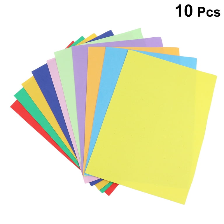 10Pcs A4 Glitter Bright Sponge Foam Paper Kindergarten Craft Cutting Paper  DIY