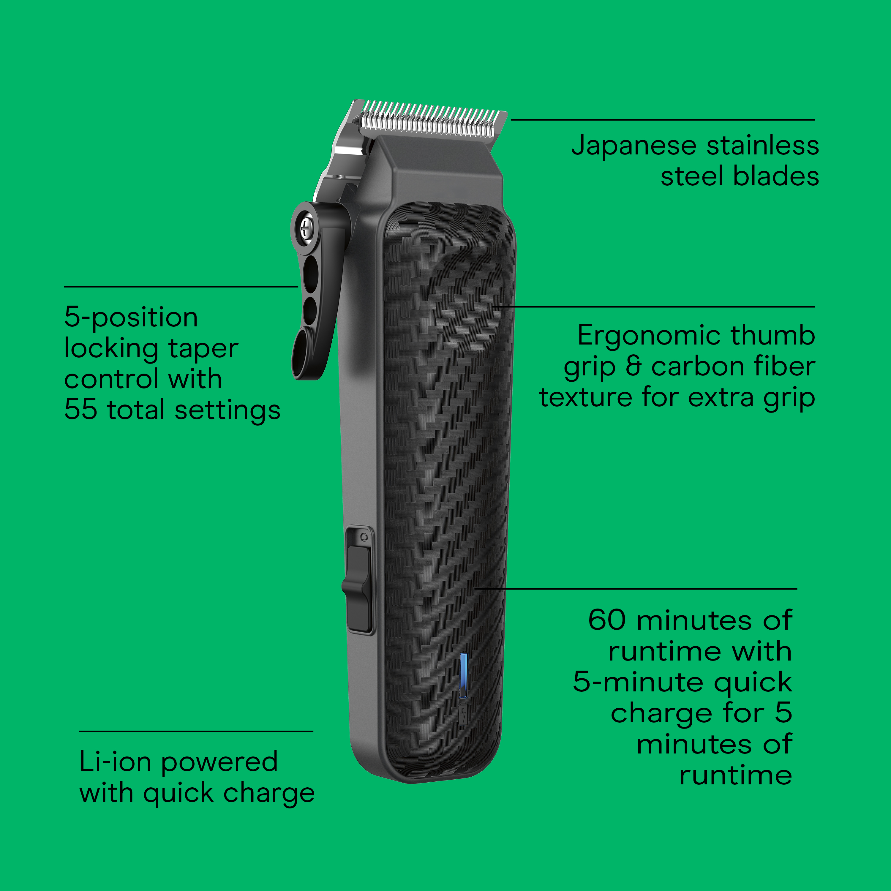 Conair Lithium Ion Cordless Clipper & Trimmer Kit with 10 Combs photo 2