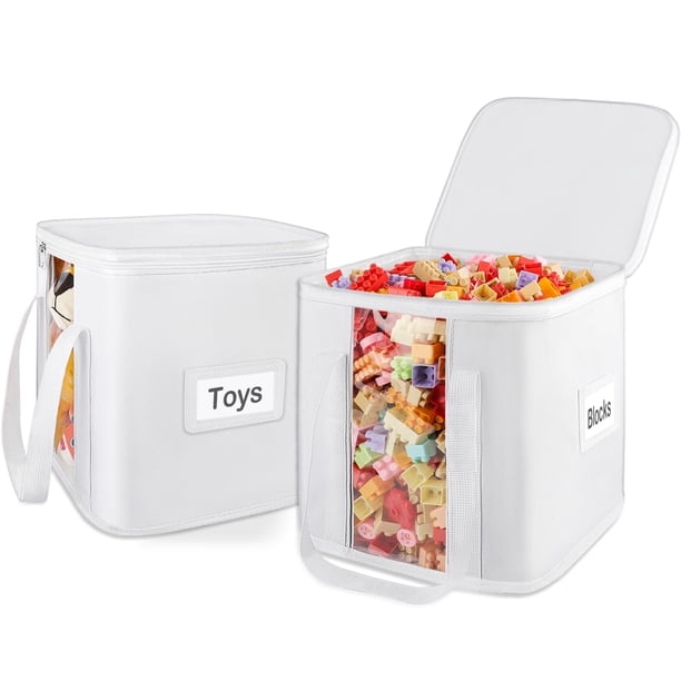 Cubo de almacenamiento Toy Cube ANROYE, organizador de bloques de construcción para niños