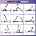 thumbnail image 3 of SogesPower Foldable Pilates Reformer Machine Pilates Equipment for Home and Gym Use, Balance Body Pilates Exerciser, Aerobic Fitness Pilates Exerciser, Up to 330lbs Weight Capacity, Sliver, 3 of 11