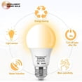 thumbnail image 2 of LUXON Radar Motion Sensor Light Bulbs,Dusk to Dawn LED Light Bulbs Outdoor 9W 6000K Daylight,A19 E26 Base Auto On/Off for Indoor Outdoor Basements, Porch,Courtyards, Garage Pack of 2, 2 of 7