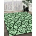 thumbnail image 2 of Ahgly Company Indoor Square Patterned Dark Forest Green Area Rugs, 5' Square, 2 of 6