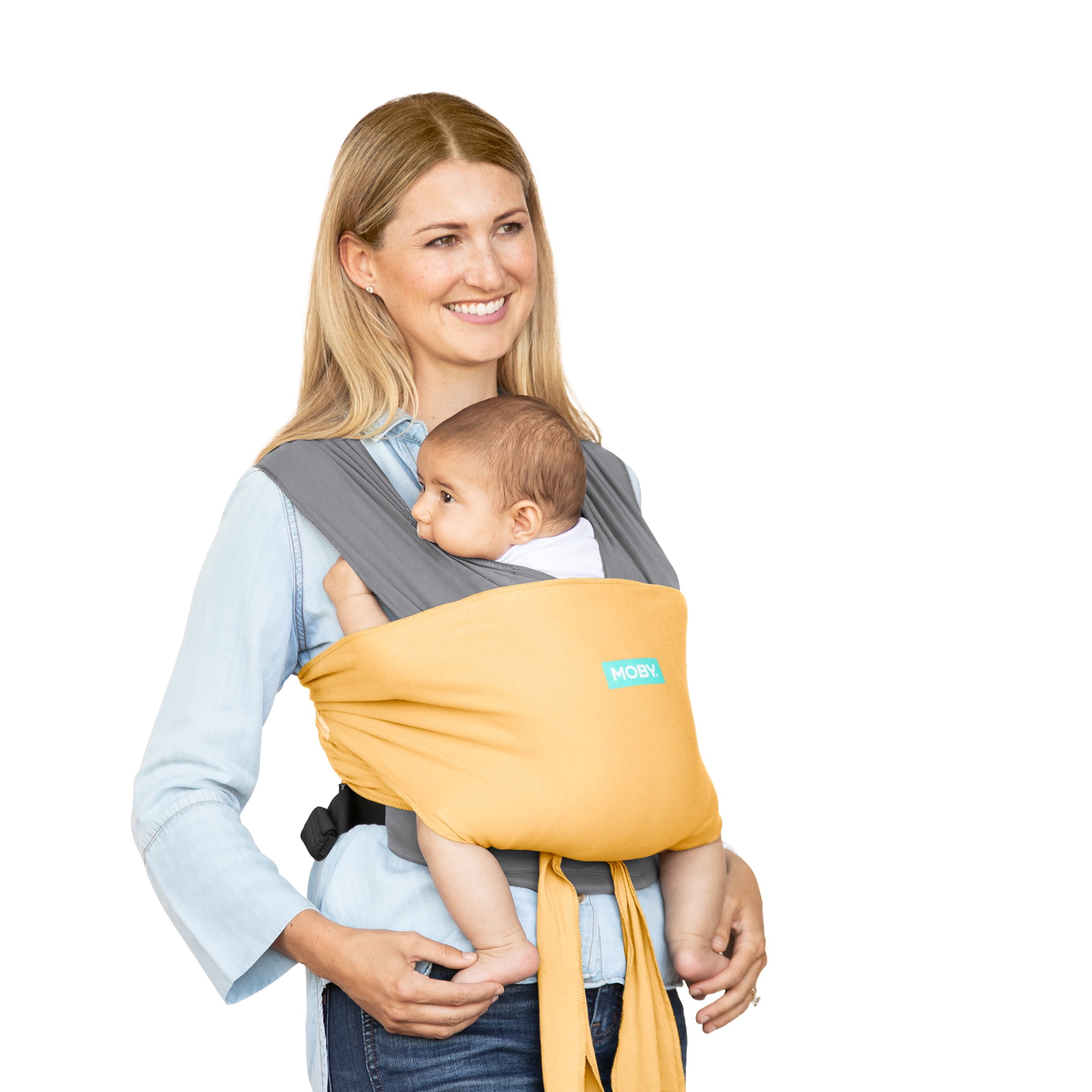 MOBY Wrap Easy-Wrap Baby Carrier in Marigold