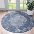 thumbnail image 1 of Unique Loom 3147344 7 x 7 ft. Woodburn Portland Round Rug, Blue, 1 of 1
